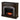 Two-tone electric fireplace w/ textured silver surround Image 5