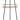 Isabella Iron Easel in Black and Gold