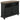 Christine 50" Corner Tv Stand in Louvered Doors in Black