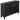 Brielle Beveled Glass Door Server in Black
