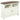 Christine 44" Corner Tv Stand in Louvered Doors in White
