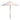 Casandra Round 6 Ribbed Umbrella in White