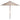 Casandra Round 6 Ribbed Umbrella in Grey