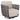 Nicole Rope Patio Swivel Chair - Taupe and Dark Grey