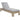 Jeremy Wicker Sunlounger - Grey
