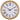 Parvin Wood Clock in White and Brown