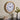 Parvin Wood Clock in White and Brown
