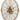 Whitcomb Roman Gear Wall Clock - Cream and Gold