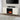 Electric media fireplace with modern gold accents Image 1