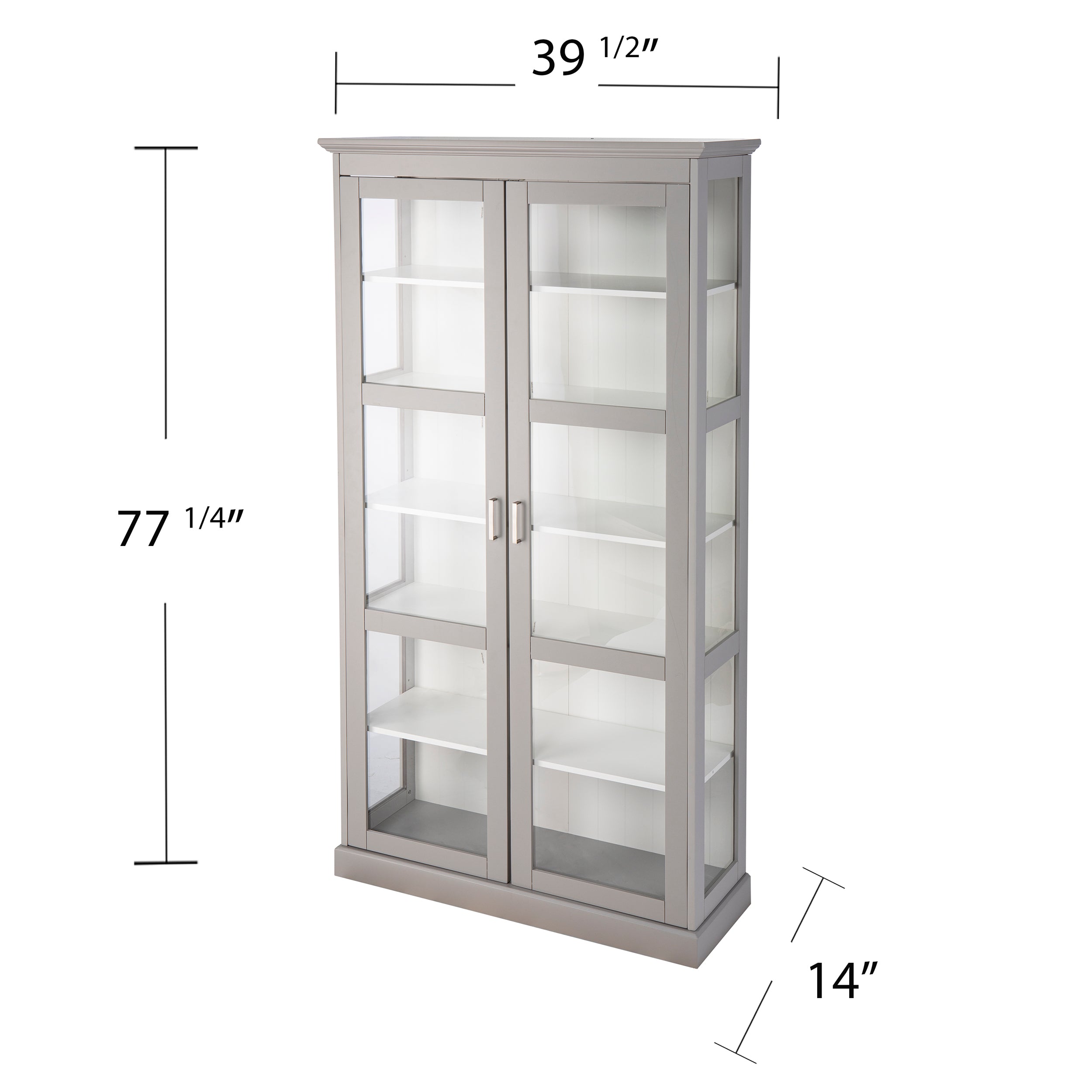 Storage curio w/ glass doors Image 10