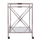 Glass-top bar cart w/ wheels Image 6