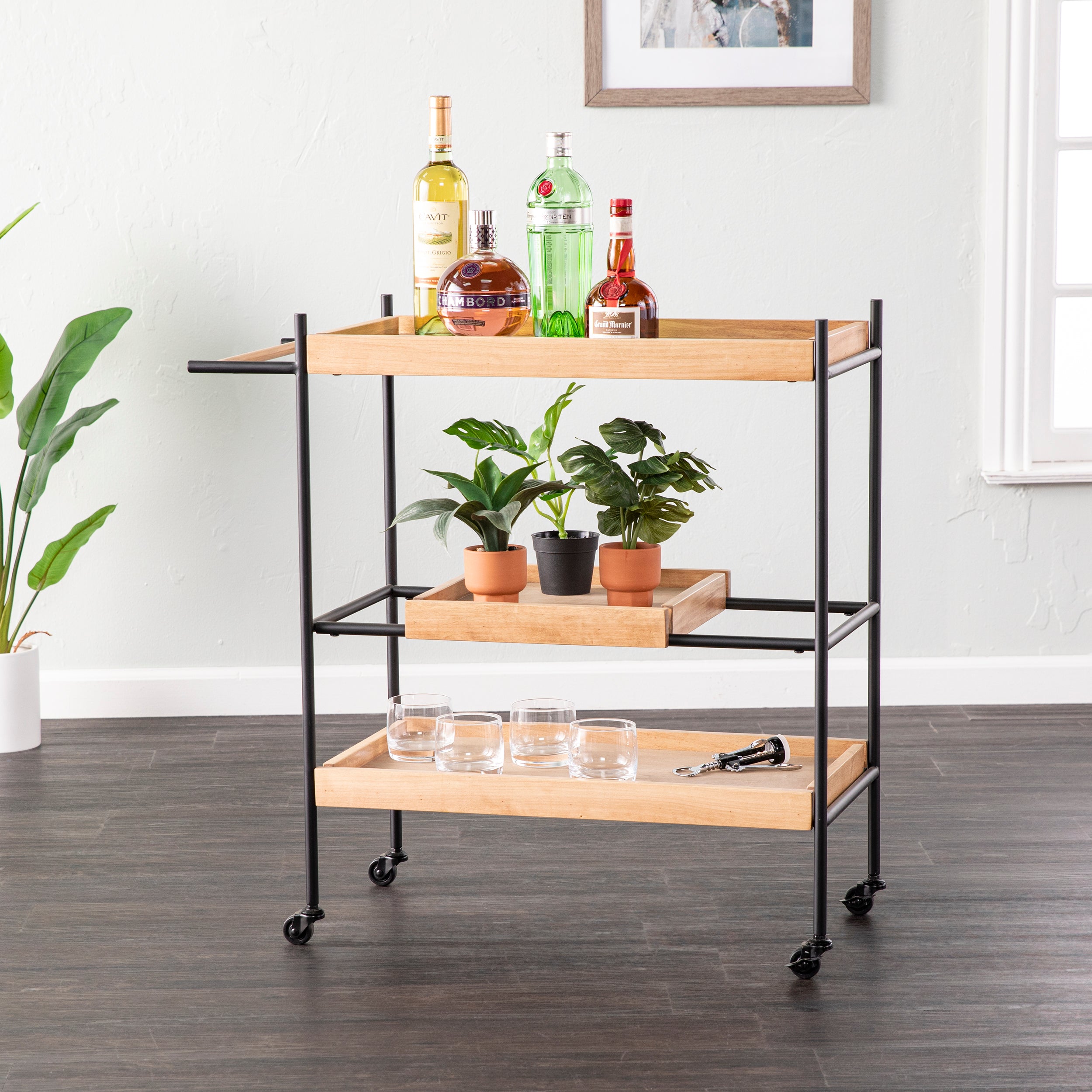 Beverage cart w/ wheels Image 1