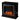 Modern electric fireplace w/ gold trim Image 5