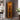 Space saving, lighted corner design curio with mirrored back Image 1