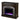 Two-tone electric fireplace w/ textured silver surround Image 6