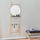 Entryway organizer with mirror Image 1