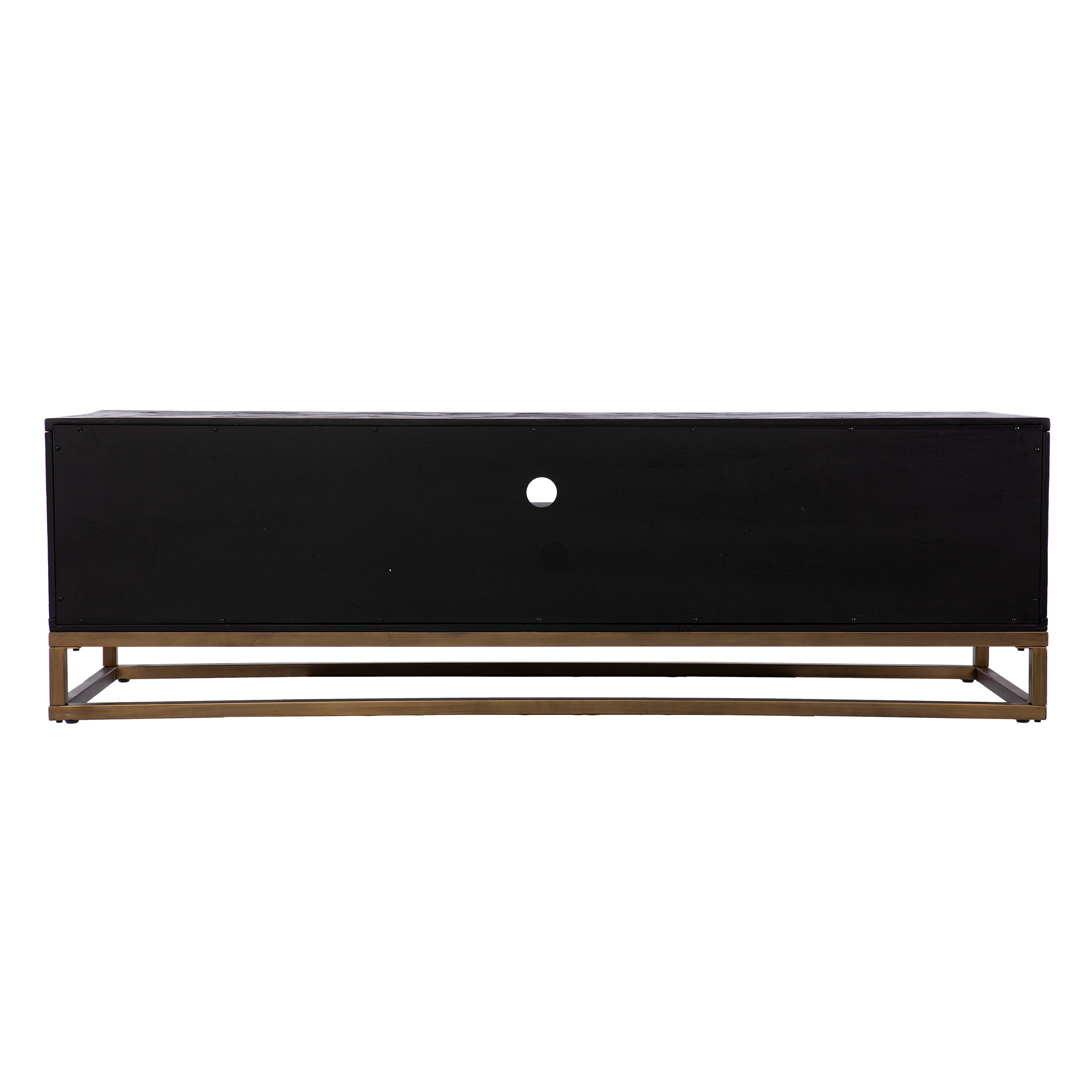 Reclaimed wood TV console with storage Image 7