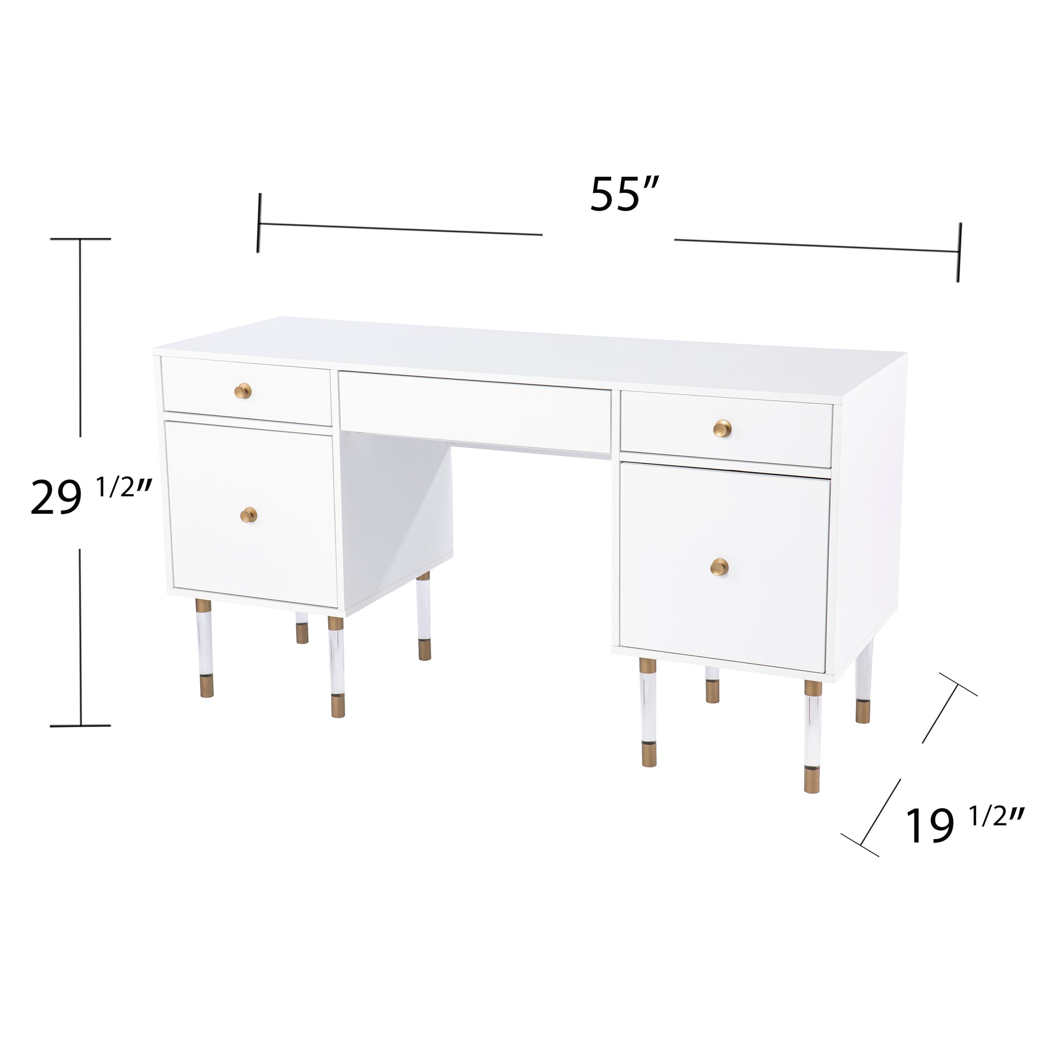 Spacious student desk w/ storage Image 7