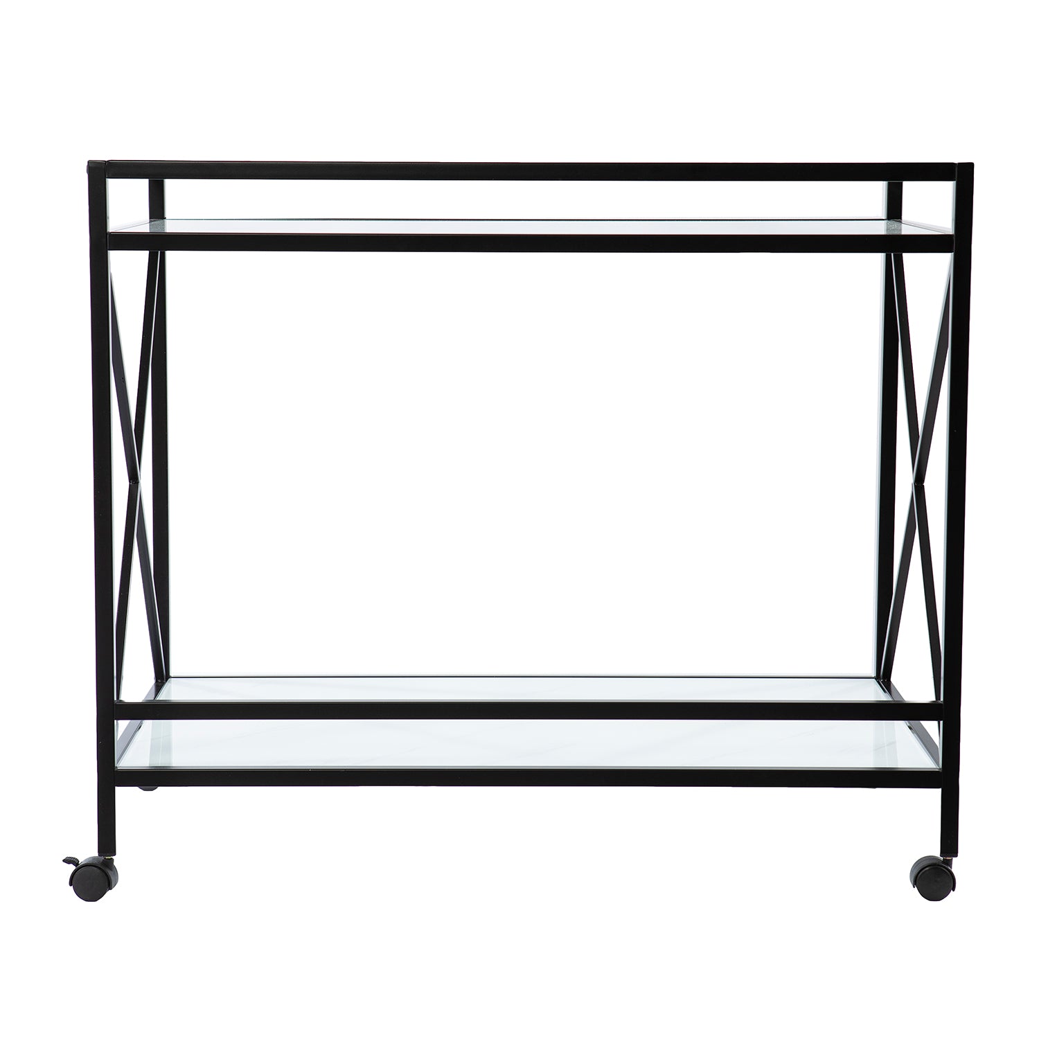 Faux marble bar cart w/ wheels Image 4