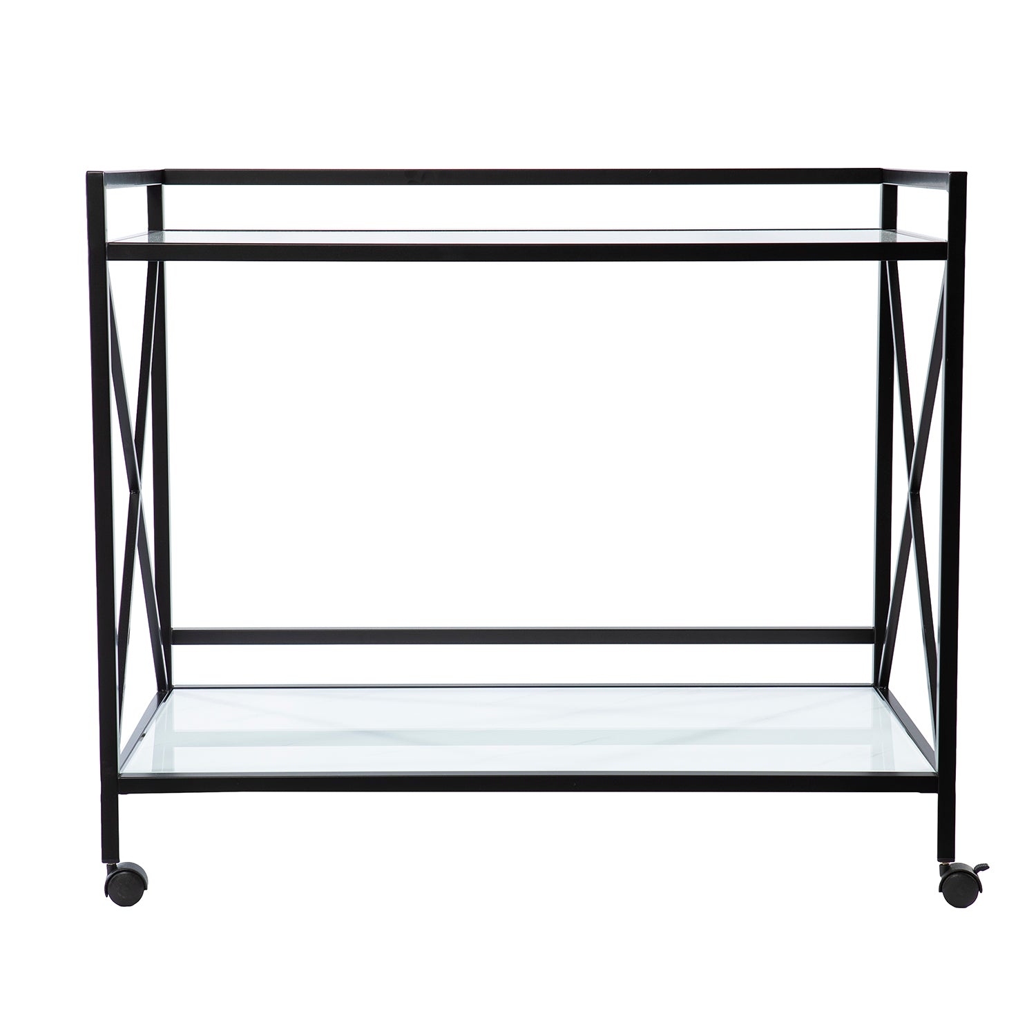 Faux marble bar cart w/ wheels Image 6