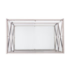 Glass-top bar cart w/ wheels Image 9