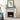 Elegant mirrored fireplace mantel w/ faux stone surround Image 1