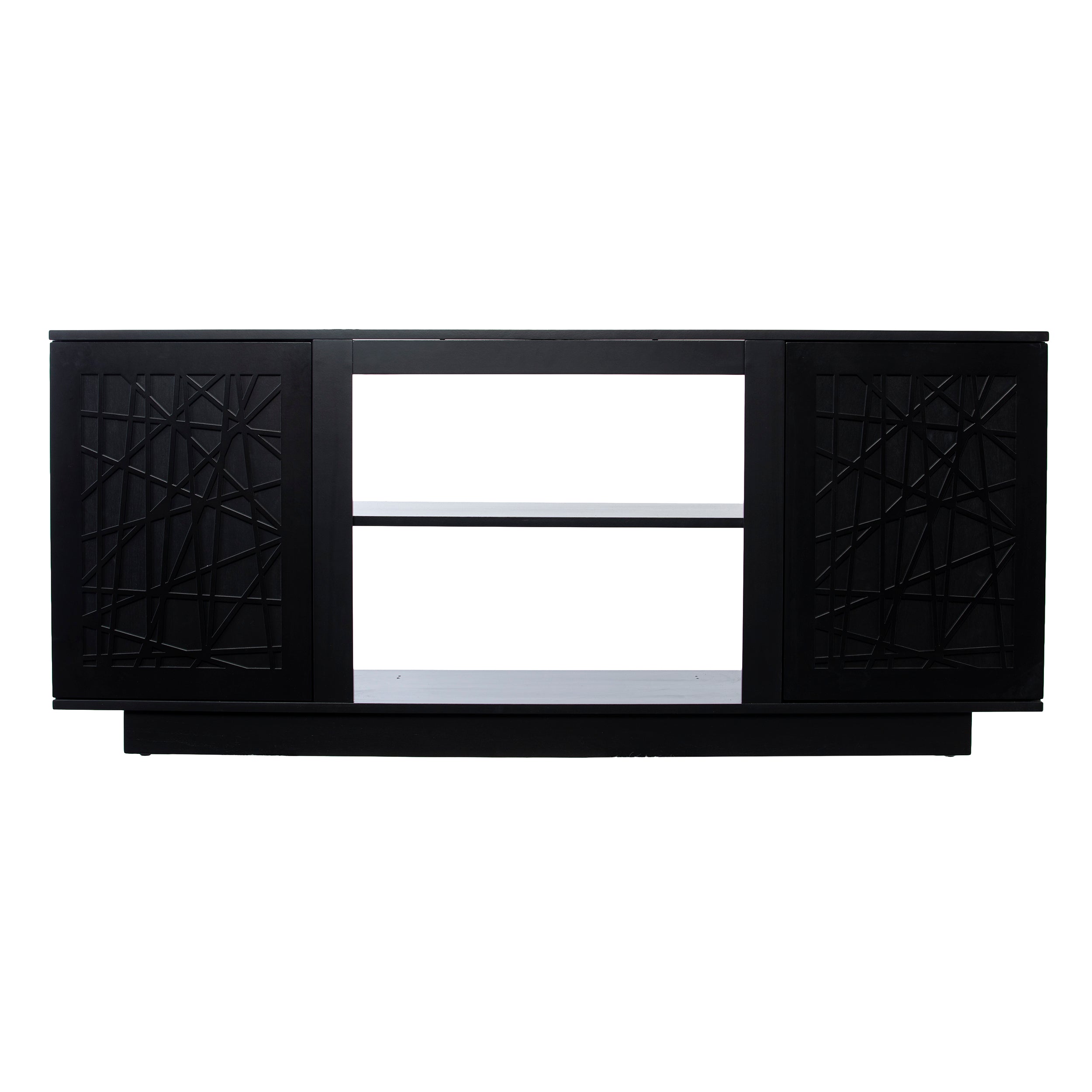 Delgrave Media Console w/ Storage - Black – SEI Furniture