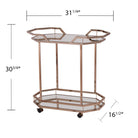 Mirrored bar cart Image 2