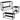 Narrow sofa table with glass top Image 9