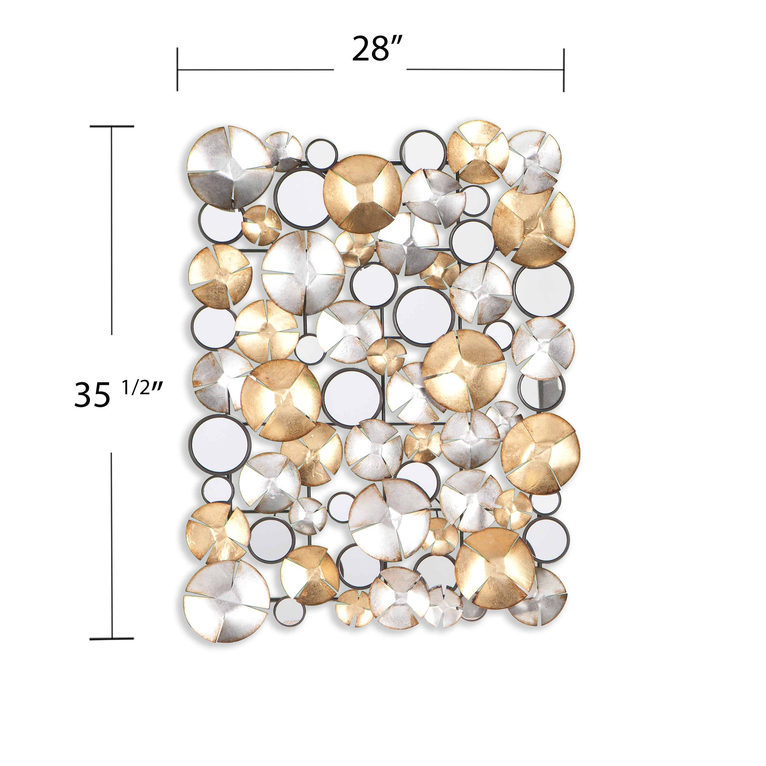 Dynamic field of abstracted, metallic clover Image 4