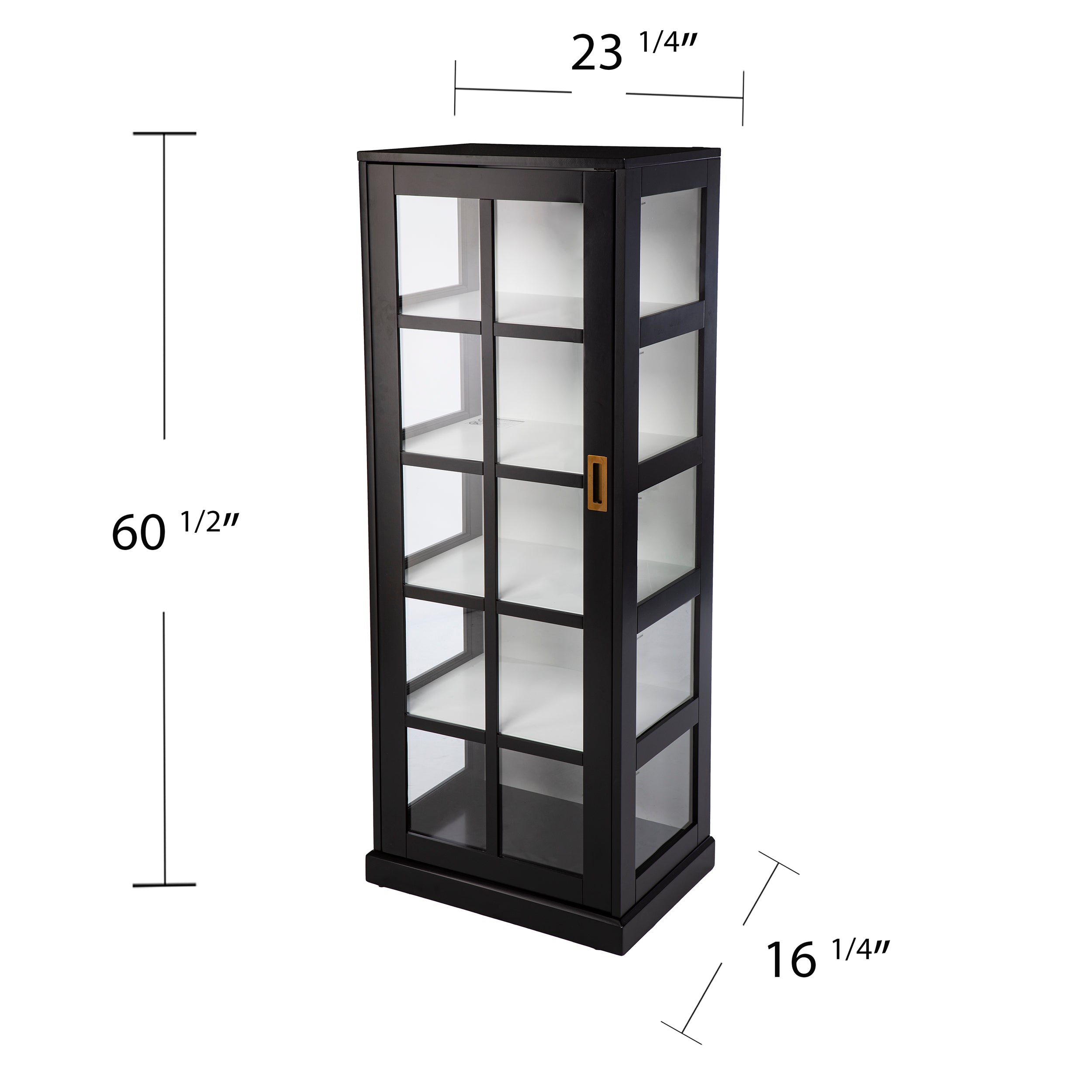 Display curio cabinet w/ glass doors Image 9